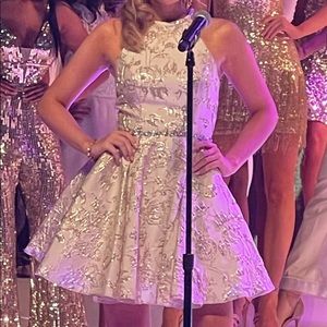 Jovani white/gold size 0 dress